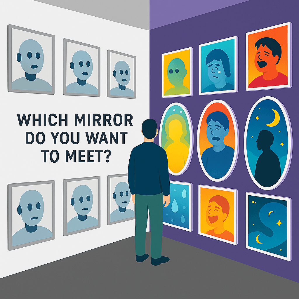 Conceptual mirror-selection experience